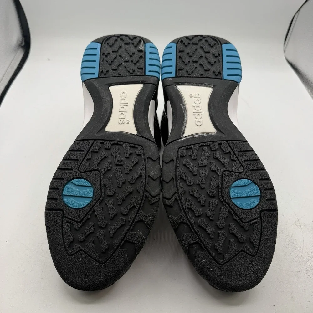 Adidas Streetball Basketball Shoes Mens Sz 9.5 Black Sneakers D67890